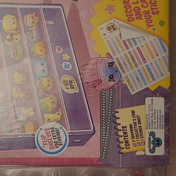 NWT/NIB Shopkins Season 5 Carrying Case with 2 Exclusive Glitz Characters - Picture 5 of 12